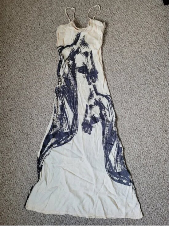 Anthropologie Horse Print Maxi Dress size XL - Picture 4 of 6